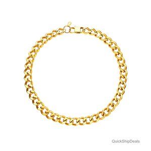 Chunky Cuban Link Chain Necklace Stainless Steel 12mm 16mm 20mm Lengths